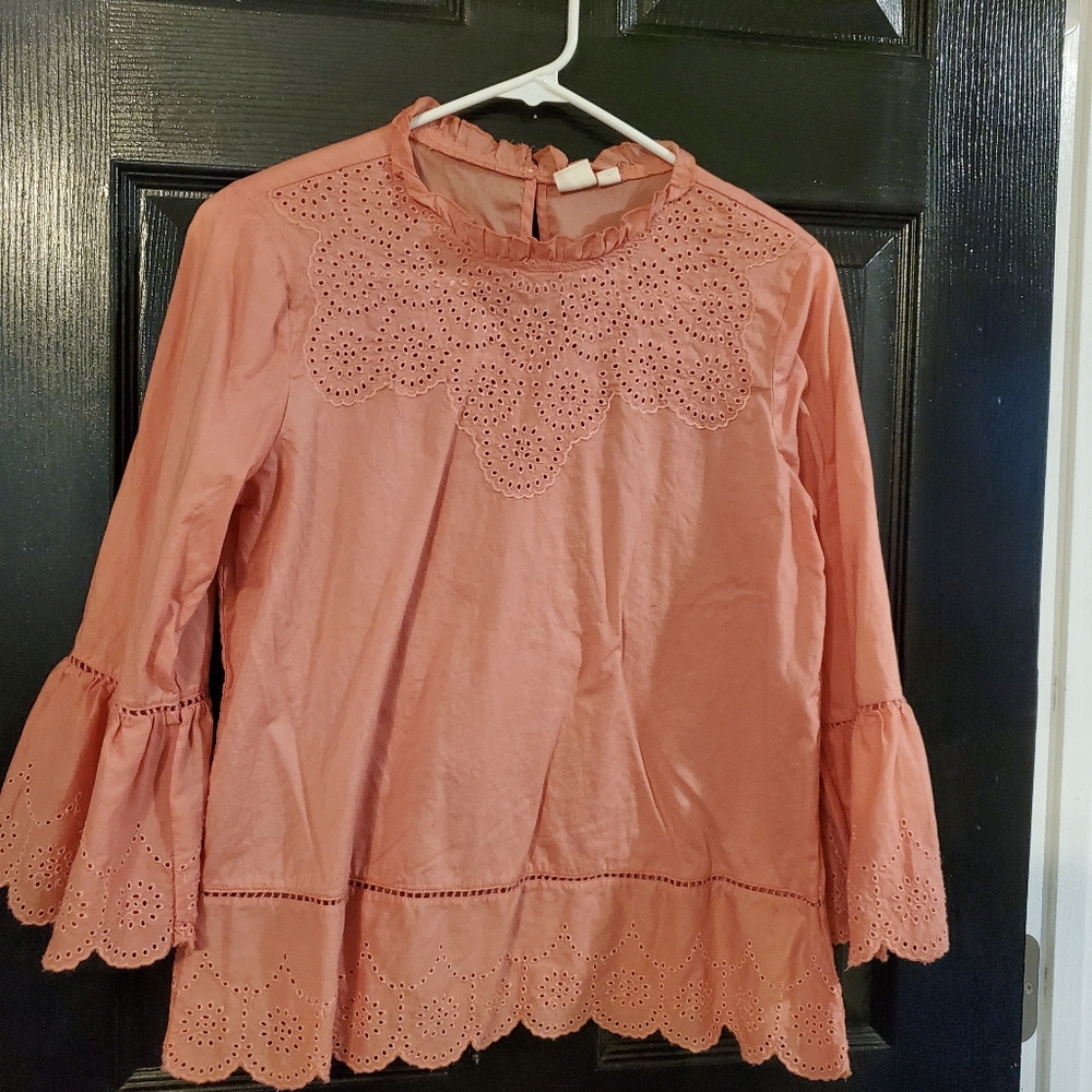 EUC! Salmon blouse!